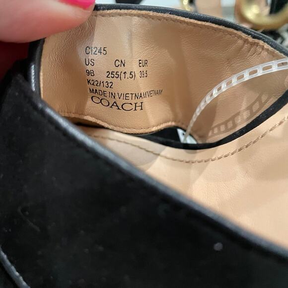 NEW COACH NELLY ANKLE STRAP ESPADRILLE PLATFORM SANDALS SZ 9 - 9119 - Picture 5 of 7